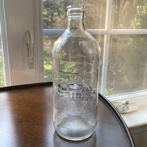 Vintage Pepsi Cola, 16oz Clear Bottle, Double Embossed Logos, Anchor Hocking 60s - Picture 2 of 7